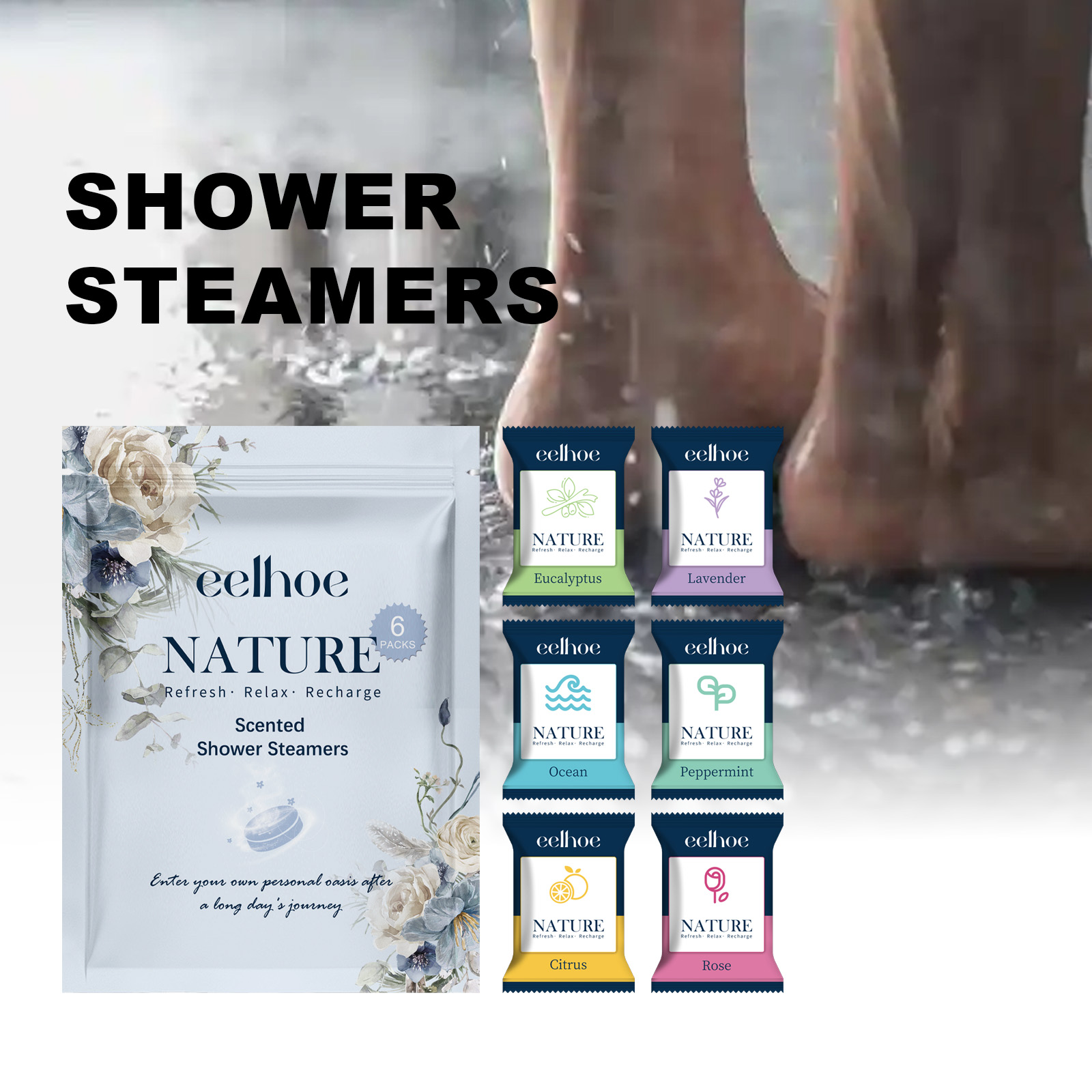 Shower Steamer Tablet - EELHOE Doccia Vapore Tablet Nutriente Pulito
