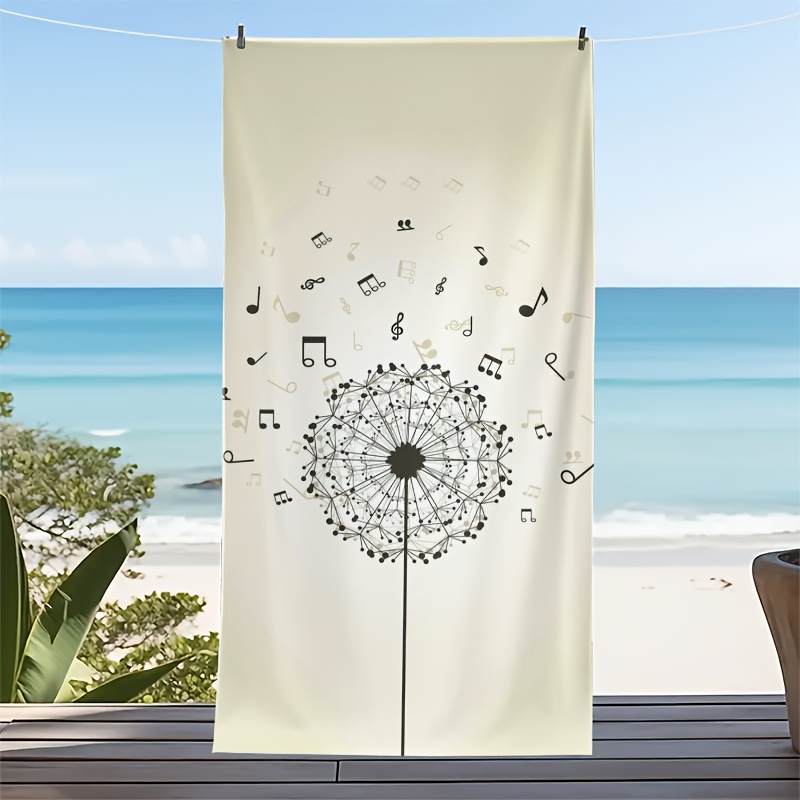 Spa Wellness Retreat - Telo da Bagno con Motivo Fluttuante