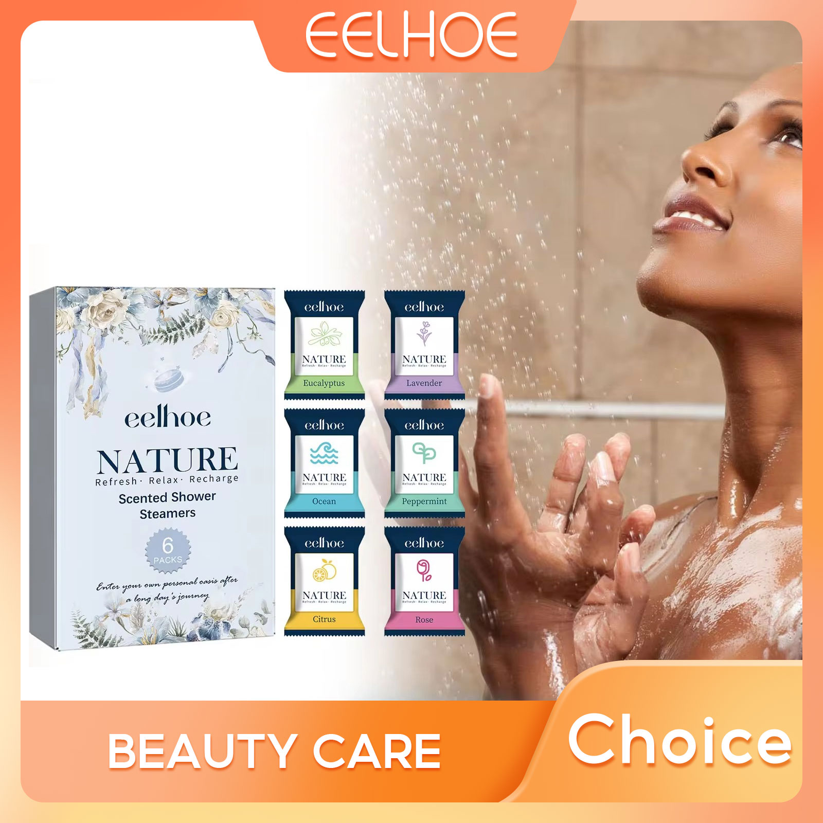 Shower Steamer Tablet - EELHOE Relief Natural Scented Shower Steamers